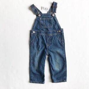 The children’s place NWT denim overalls 12-18m